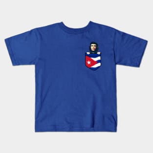 Che Guevara Cuba Chest Pocket Kids T-Shirt